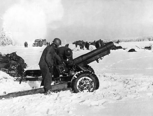 American artillery, 1944