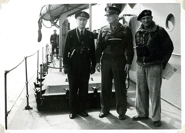 Montgomery, Eisenhower and Admiral Ramsey, WW2