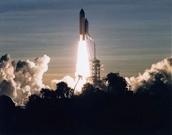STS-60 Launch. A golden new era in space cooperation begins with a flawless countdown