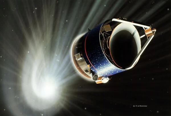 Giotto spacecraft at Halleys Comet