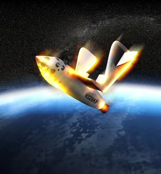 SpaceShipOne re-entry