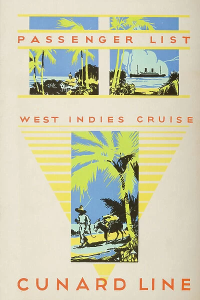 Passenger List, West Indies Cruise. Cunard Line. S. S. Franconia. Tuesday, December 2, 1930