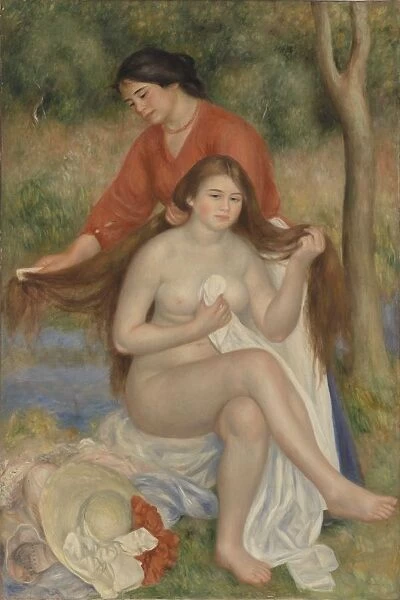 Bather Maid La Toilette baigneuse Pierre-Auguste Renoir