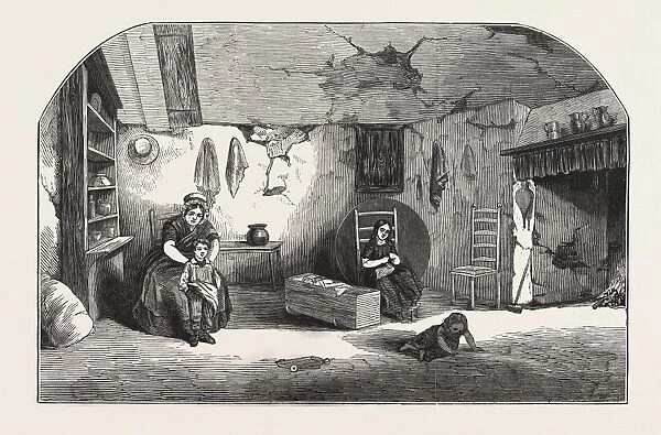 The Peasantry of Dorsetshire: Interior of a Dorsetshire Labourers Cottage, 1846