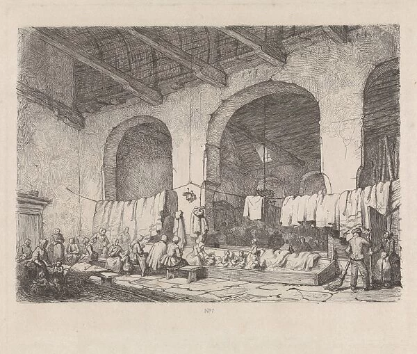 Victims of the flood in the Geertekerk Utrecht, 1855, The Netherlands