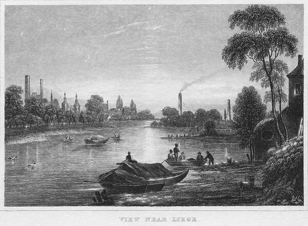 View near Liege, 1850