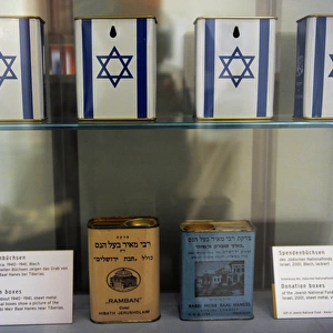 Donation boxes. Jewish Museum Berlin. Germany