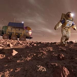 Mars exploration, artwork