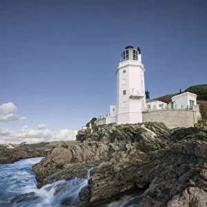 St. Anthonys Head Lighthouse, Roseland Peninsular, Falmouth, Cornwall, England, UK