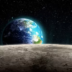 Earthrise from the Moon, artwork