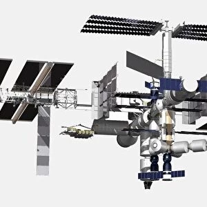 Illustration, International Space Station spacecraft