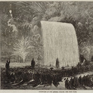 Fireworks at the Crystal Palace (engraving)
