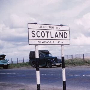 Carter Bar on A68, the border with Scotland, c1960. Artist: CM Dixon