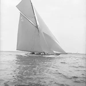 The Lady Anne 15-metre cutter, 1913. Creator: Kirk & Sons of Cowes