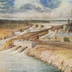 Paper Mills, Newfoundland, 1924. Artist: Lowther, C. G
