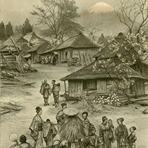 Village near Mount Fuji, Miyanoshita, Japan, 1898. Creator: Christian Wilhelm Allers